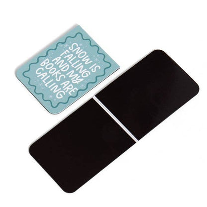 Merry Bookmas Christmas Magnetic Bookmarks Set of 4
