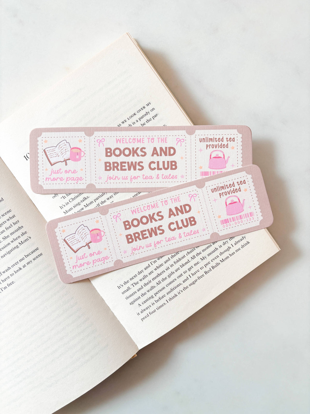 Books And Brews Book Club Bookmark