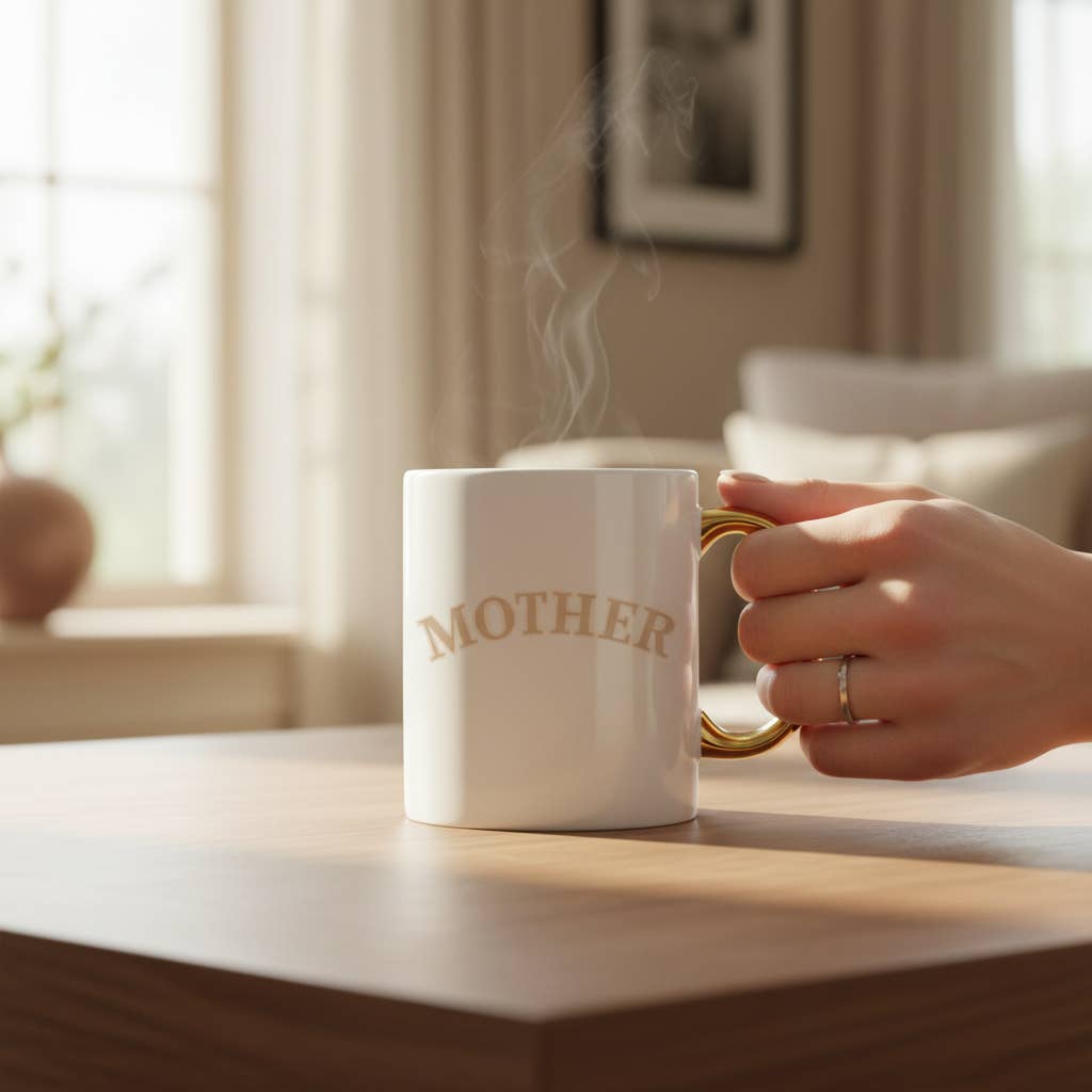 11 oz Cozy Cute Ceramic Mug: Book Shelfie