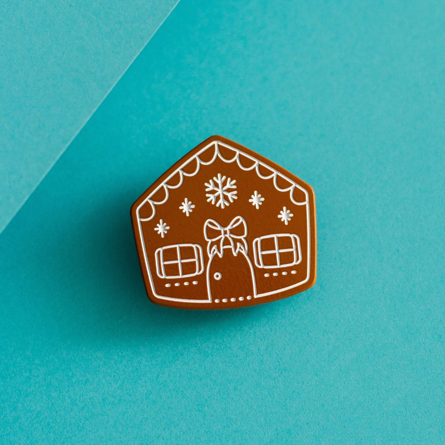 Gingerbread House Enamel Pin