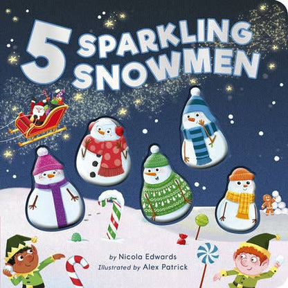 Five Sparkling Snowmen (Board Book - New)