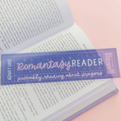 Romantasy Reader Transparent Bookmark