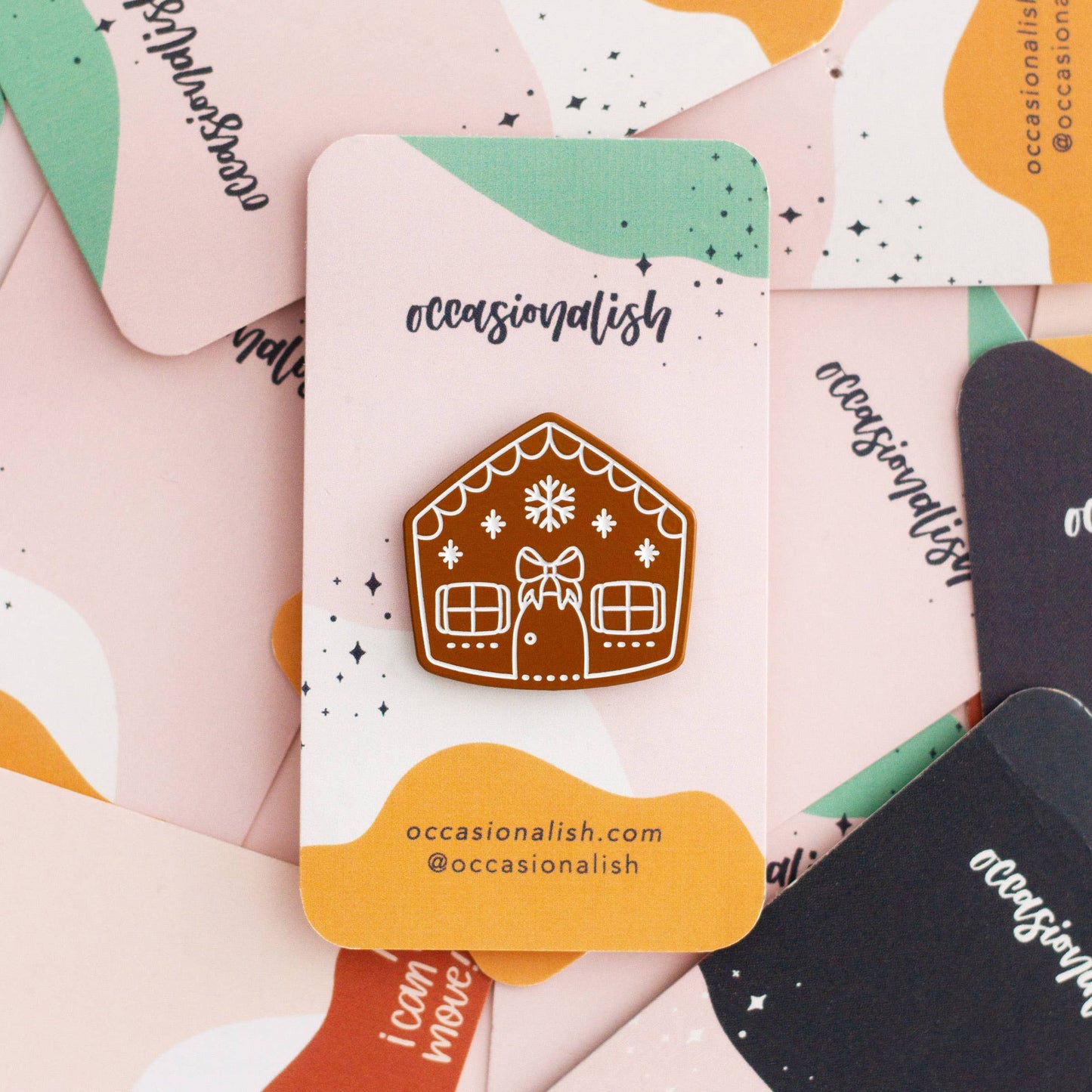 Gingerbread House Enamel Pin