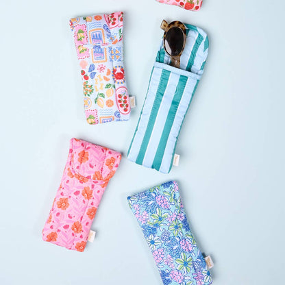 Puffy Sunglasses Case-Strawberry Fields