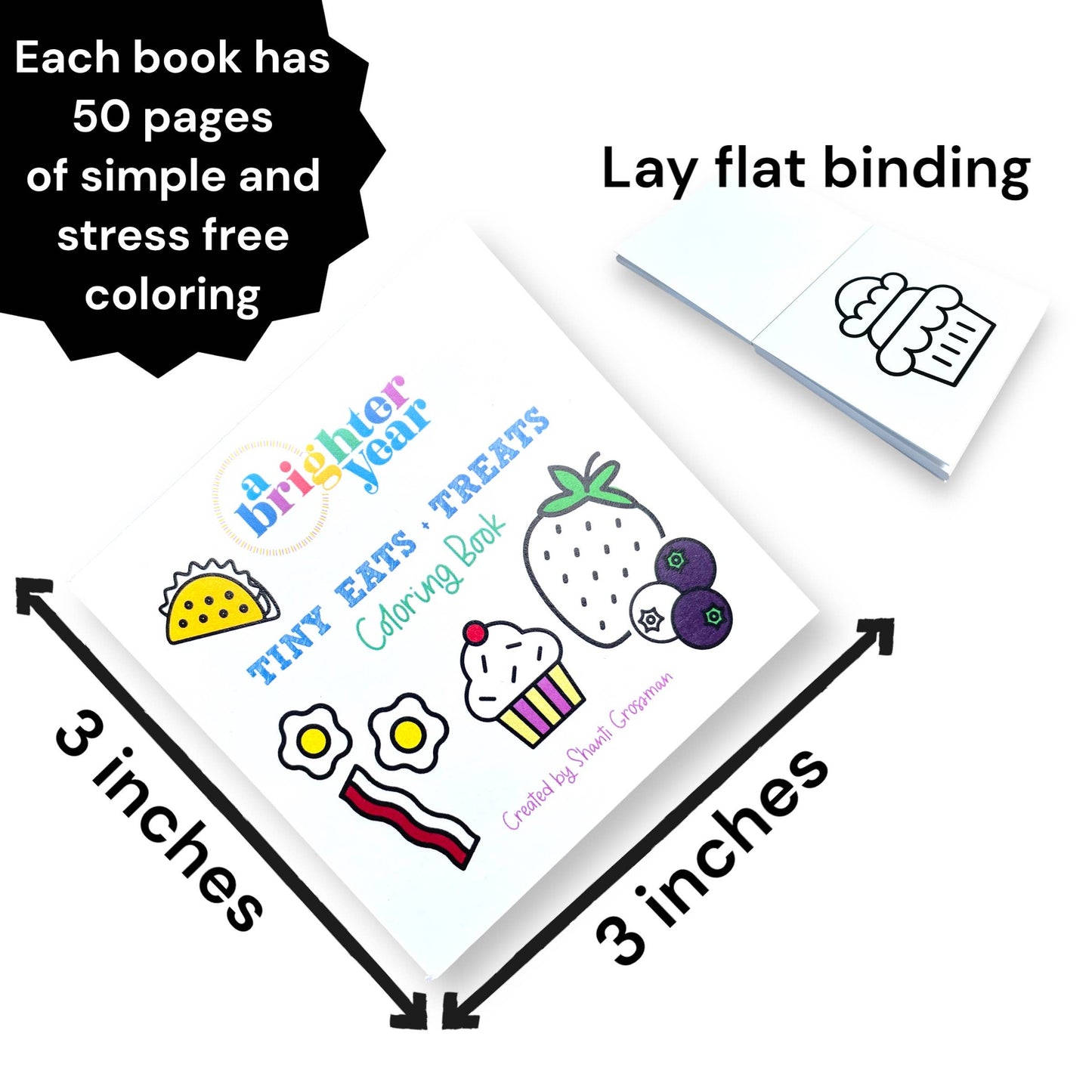 Tiny Eats Treats Mini-Coloring Book
