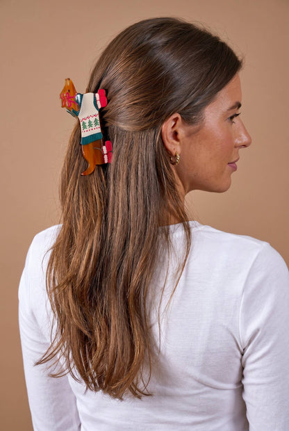 Shape Up Claw Clip-Dashing Dachshund